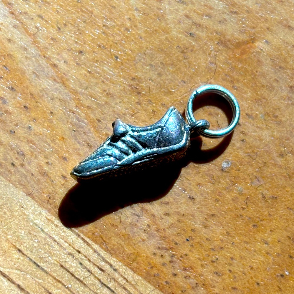 Vintage Sterling sneaker low top tennis shoe charm